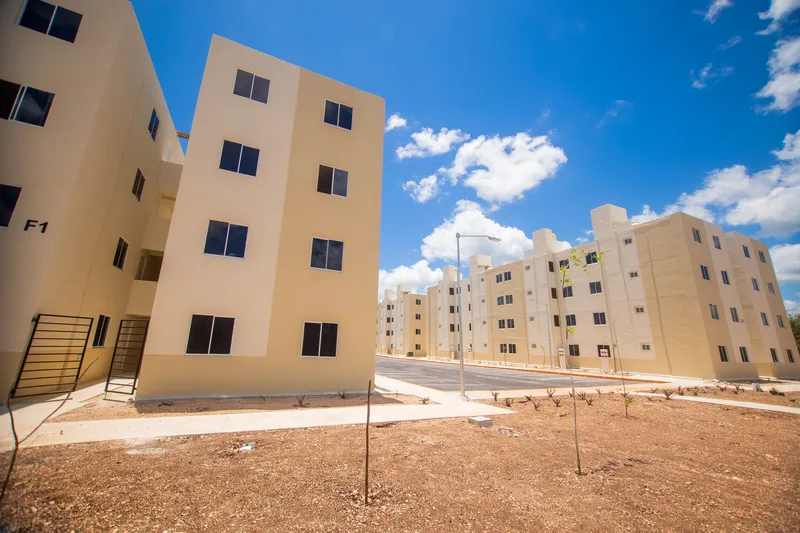 Vista exterior de departamentos en Aura Nova Cancún